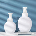 Wholesale 300ml 500ml PET White Empty Cosmetic Plastic Foaming Bottle Flat Foam Pump Cleanser Bottle for Hand Soap
