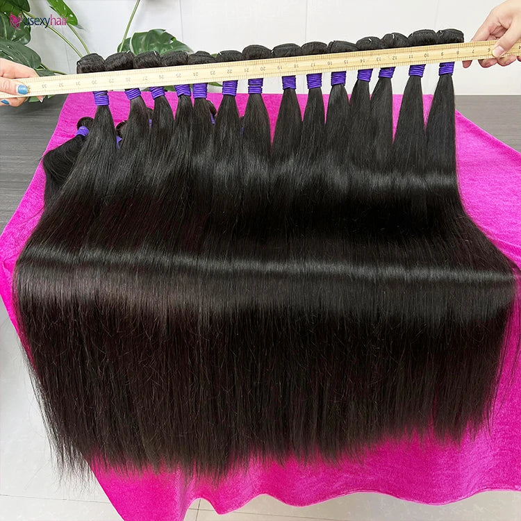 Wholesale 10A 12A Brazilian Indian Vietnamese Raw Virgin Hair Vendor Private Label 100% Cuticle Aligned Human Hair Weaves Bundle