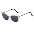 STY0202 Retro Trend Metal Cat Eye Sun Glasses Silver Frame Blue Light Blocking Glasses Ladies Cross Border Popular Eyewear