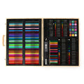 Popular 220PCS Wooden Children Drawing Set Painting Art Water Color Pen Crayon Oil Pastel for Kids Toddlers Gift