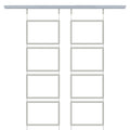 Advertising Hanging Lightbox Kit 8x A4 Dual-Sided Poster Frames Acrylic LED Light Box High Brightness 3-Year Warranty