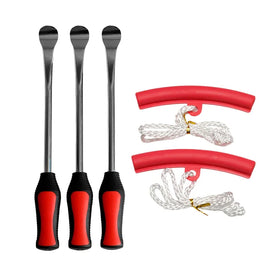 New Image Heavy Duty Steel Tire Changing Tool Set with 6-Piece Spoon Levers for Motorcycle/Bike/Scooter Tires