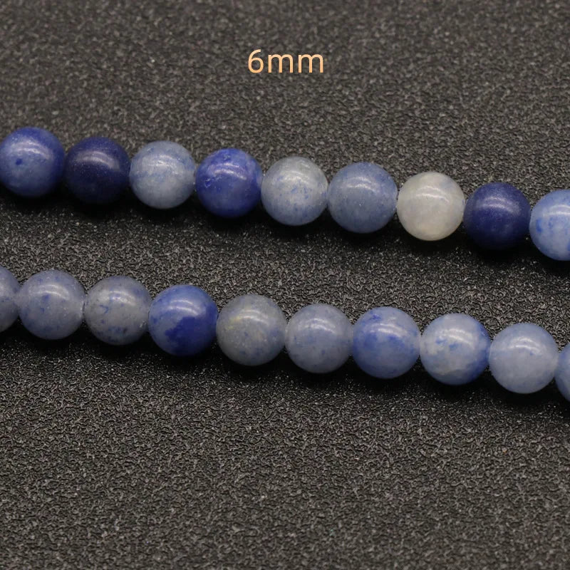 HZ Hot Sale About 6mm Blue Aventurine Loose Beads for Garment Necklace Accessories