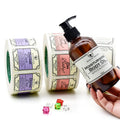 Custom Luxury Private Personalized Label for Skincare Hair Products Waterproof Vinyl Labels Sticker