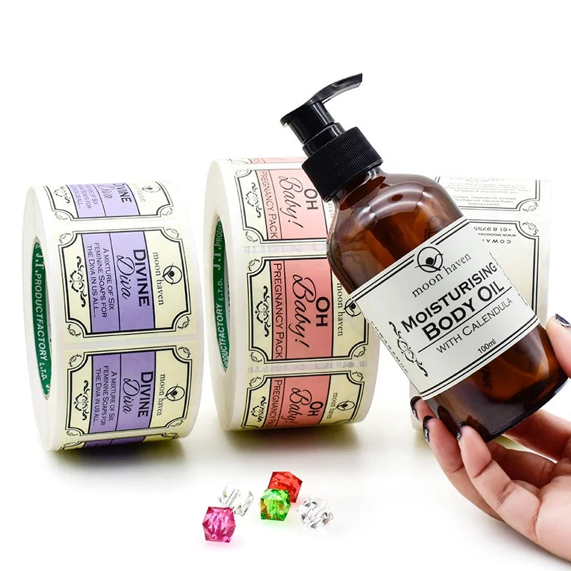 Custom Luxury Private Personalized Label for Skincare Hair Products Waterproof Vinyl Labels Sticker