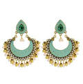 Indian Jhumka Jhumki Drop Dangle Earrings for Women Mexico Gypsy Enamel Earrings Ethnic Style Golden Ball Pendant Earrings