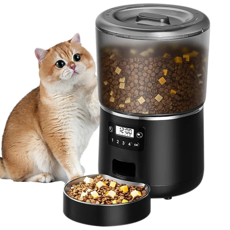 Factory  Wholesale Custom Smart Pet Food Dispenser Auto Dog Dry Food Bowl Stainless Steel  WiFi Pet Feeder with WiFi APP Charge