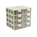 8pcs 14x9x4cm/5.5x3.5x1.5 Inch Plastic Mini Drawer for Home Organization Storage Crafts Sewing Thread Jewelry Injection