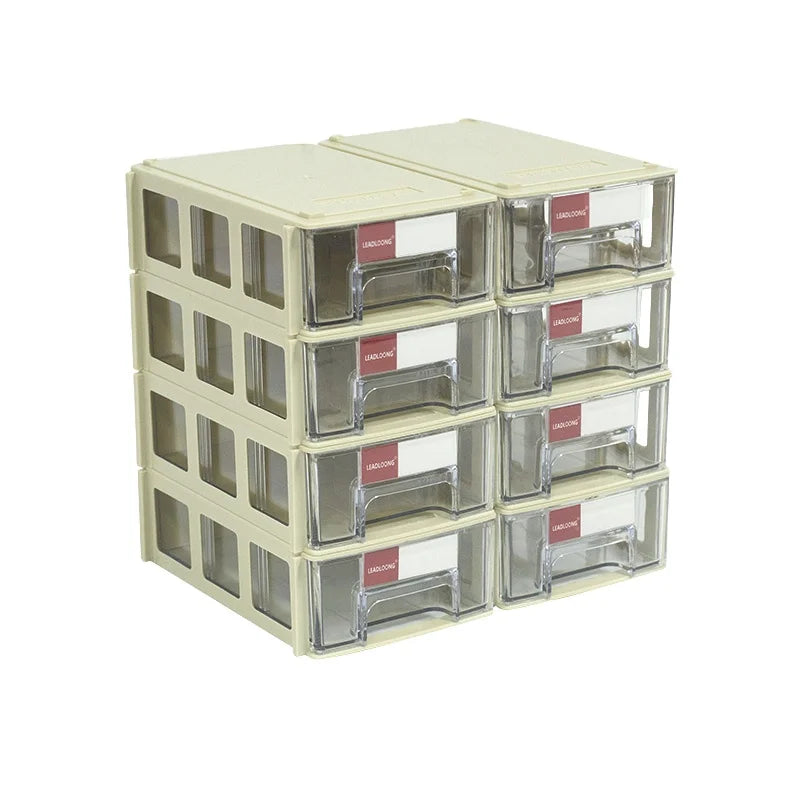 8pcs 14x9x4cm/5.5x3.5x1.5 Inch Plastic Mini Drawer for Home Organization Storage Crafts Sewing Thread Jewelry Injection