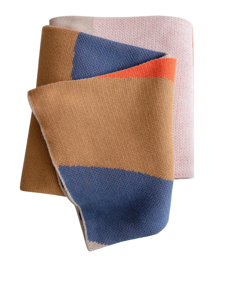 Cotton Knit Blanket Oem Factory Wholesale Customized Fluffy Chunky Wearable Home Decoration Baby Swaddle Organic Throw Blanket