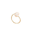 6-7mm Rice Grain Freshwater Cultured Natural Pearl Ring Bracelet and Bangle Set with Drill Elastic Stretch Jewelry for Women