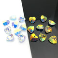 Small-bridge 10MM Heart Shape Crystal Lampwork Glass Beads Bracelets Colorful Factory Price Loose Drop Beads Jewelry Making