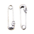 Charms Big Skull Skeleton Pin 46x14x9mm Tibetan Bronze Silver Color Pendants Antique Jewelry Making DIY Handmade Craft