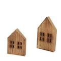 Mini Wood Houses Farmhouse Decor Tiered Tray Decor Wood House