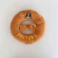 Korean Eco-Friendly Bread-Shaped Plush Dog Chew Toy Hidden Food Sniffing Puppy Toy with Grinding Teeth Sound