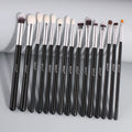 For Professional Luxury Eye Makeup Brushes Natural Hair Customized Logo Black Eyeshadow Eyebrow Eyeliner Brush Set Face