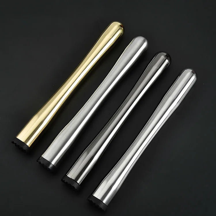 Bar Accessories Stainless Steel Mixing Tool Lemonade Cocktail Ice Muddler for Bartender Kitchen