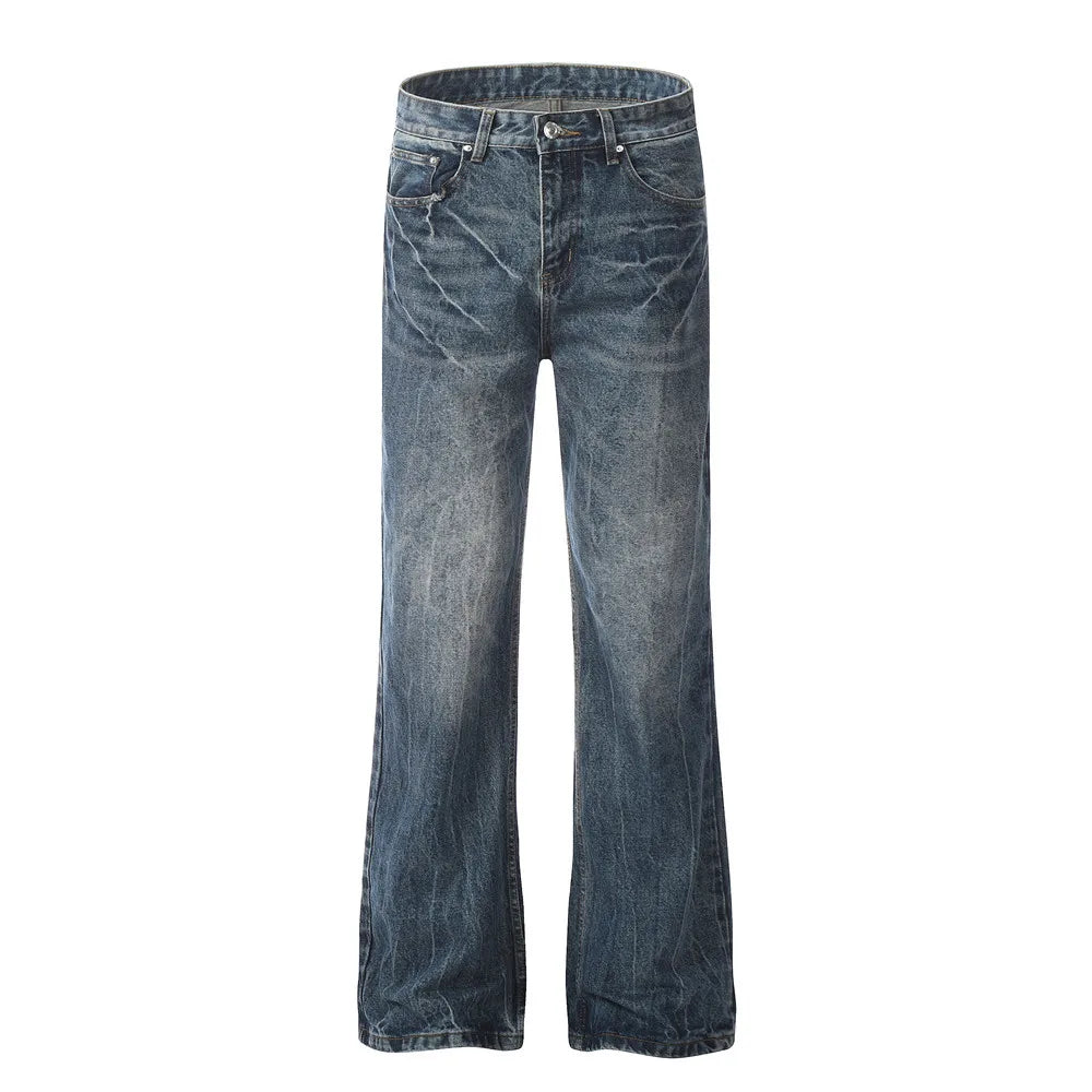 Fashion Designer Jeans Hip Hop Punk High Street Carpenter Pants Men Jeans Pants Custom Denim Straight Fitting Jeans