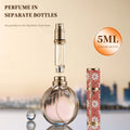 Mini 5ml Luxury Leather Perfume Bottle Handmade Portable Bottom-Filled Design Aluminum Collar Pump Sprayer Perfume Mist Atomizer