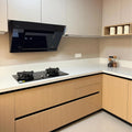 Modern Custom Solid Wood Kitchen Cabinet Sink Includes Solid Surface Countertop-North America Export Wholesale Factory for