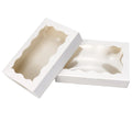 White Brown Kraft Paper Box Clear Window Recycled Materials Sponge Lining UV Coating Custom Logo Magnetic Closure for Cake Gift MegaBDM