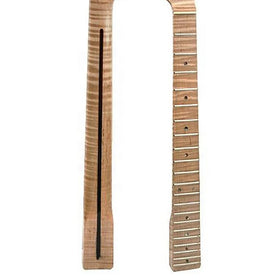 Yasen Wholesale 21 Fret Electric Guitar Replacement Neck Nature Tiger Flame Maple TL Guitar Neck