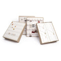 Brushed PU Leather Champagne Jewelry Display Tray Ring Pendant Bracelet Necklace Jewelry Storage Tray