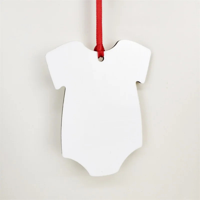 Bikini Christmas Wooden MDF Sublimation Blank Hanging Ornament