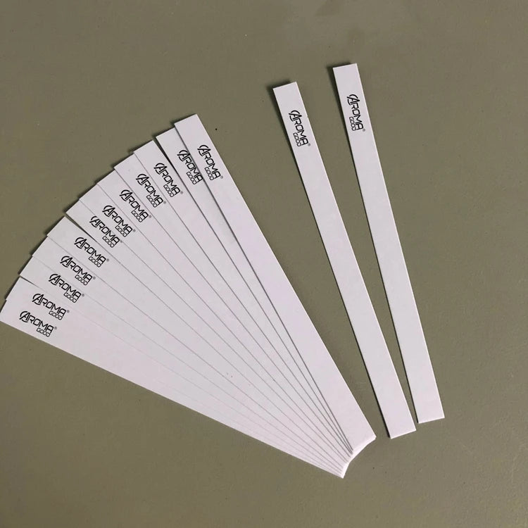 Custom logo Printing Perfume Blotter Fragrance test Paper Essential Oil test Strips