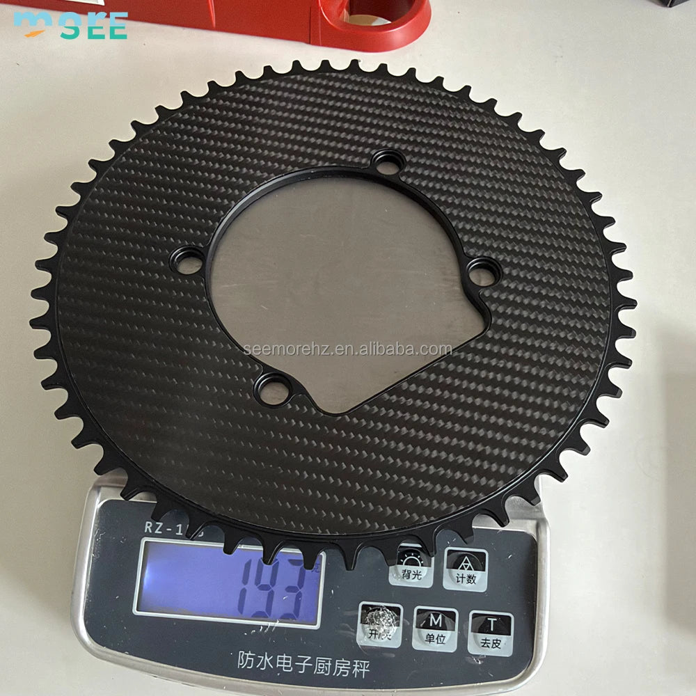 Seemore No Logo BMX Road Bike Chainring 50/34T 52/36T 53/39T 54/40T Lightweight 10-12 Speed bicycle Chain Ring Wheel Freewheel