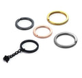 25mm 32mm Rustproof Dog Tag Ring Flat Key Rings Split Keyrings Hook for Home Car Keys Attachment
