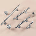 Hot Sale Modern Solid Brass Kitchen Cabinet Chrome Handles Silver Pull Drawer Knob