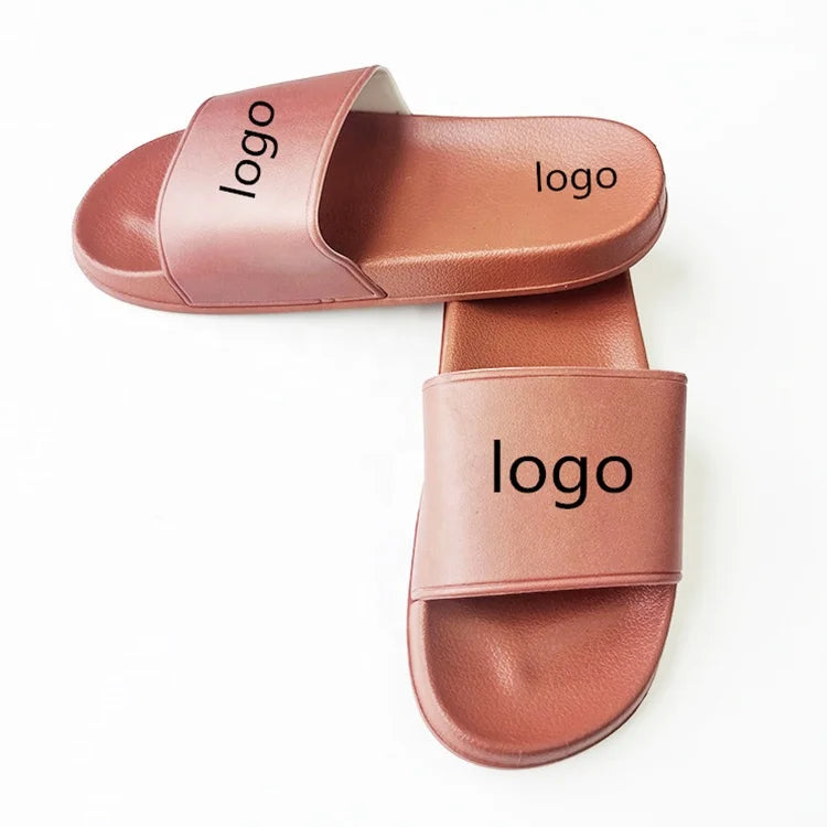 Custom Logo Printing Slippers Men Summer Slides Footwear Wholesale Sandals Custom Plain Slides