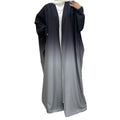 Gradient Color batwing Sleeve Soft Feeling Material Middle East Arab American Muslim Women EID Kaftan Dress