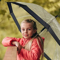 Ovida 19-Inch Manual Control Iron Frame Kids Umbrella PVC Transparent Custom Logo Windproof Minimalist Promotional Gift for