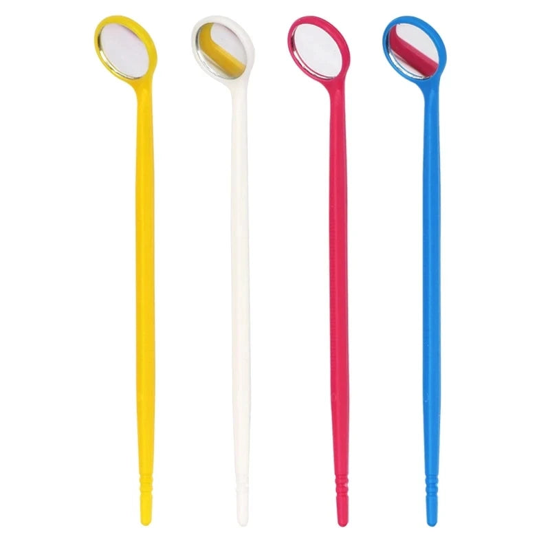 lava Beauty Plastic Dental Mirror Disposable Dentist Dental Mouth Mirror Eyelash Tools Wholesale Multifunction Checking Mirror