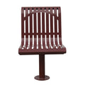Outdoor Steel Single Seat Outside Park Metal Seating Public Garden Patio Chair