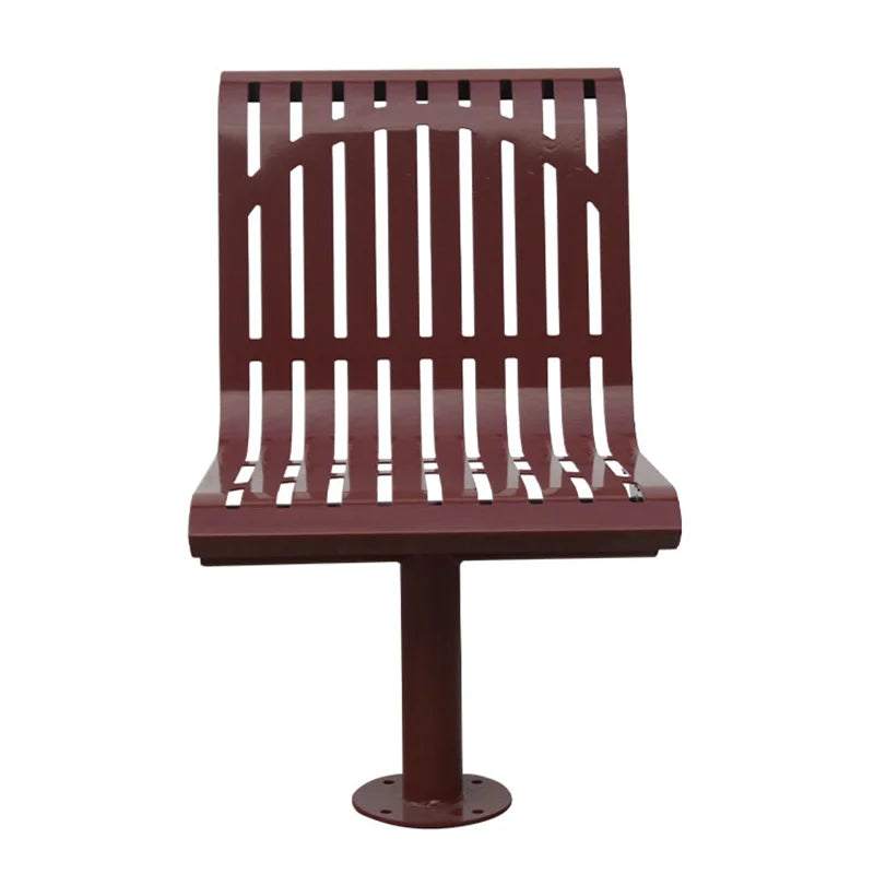 Outdoor Steel Single Seat Outside Park Metal Seating Public Garden Patio Chair