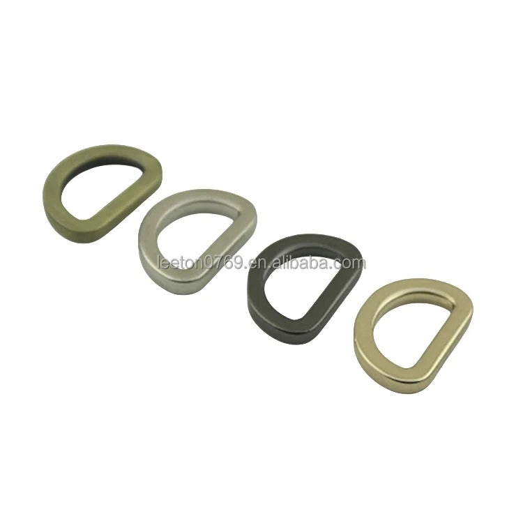 Stock Supply 1.25 Inch 32mm Good Quality Metal Flat D Ring Buckle for Leather Bags