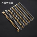 SB003 6mm 8mm 10mm 12mm 14mm 18mm Stainless Steel  Cuban Link Bracelet Hip Hop Chain Bracelet