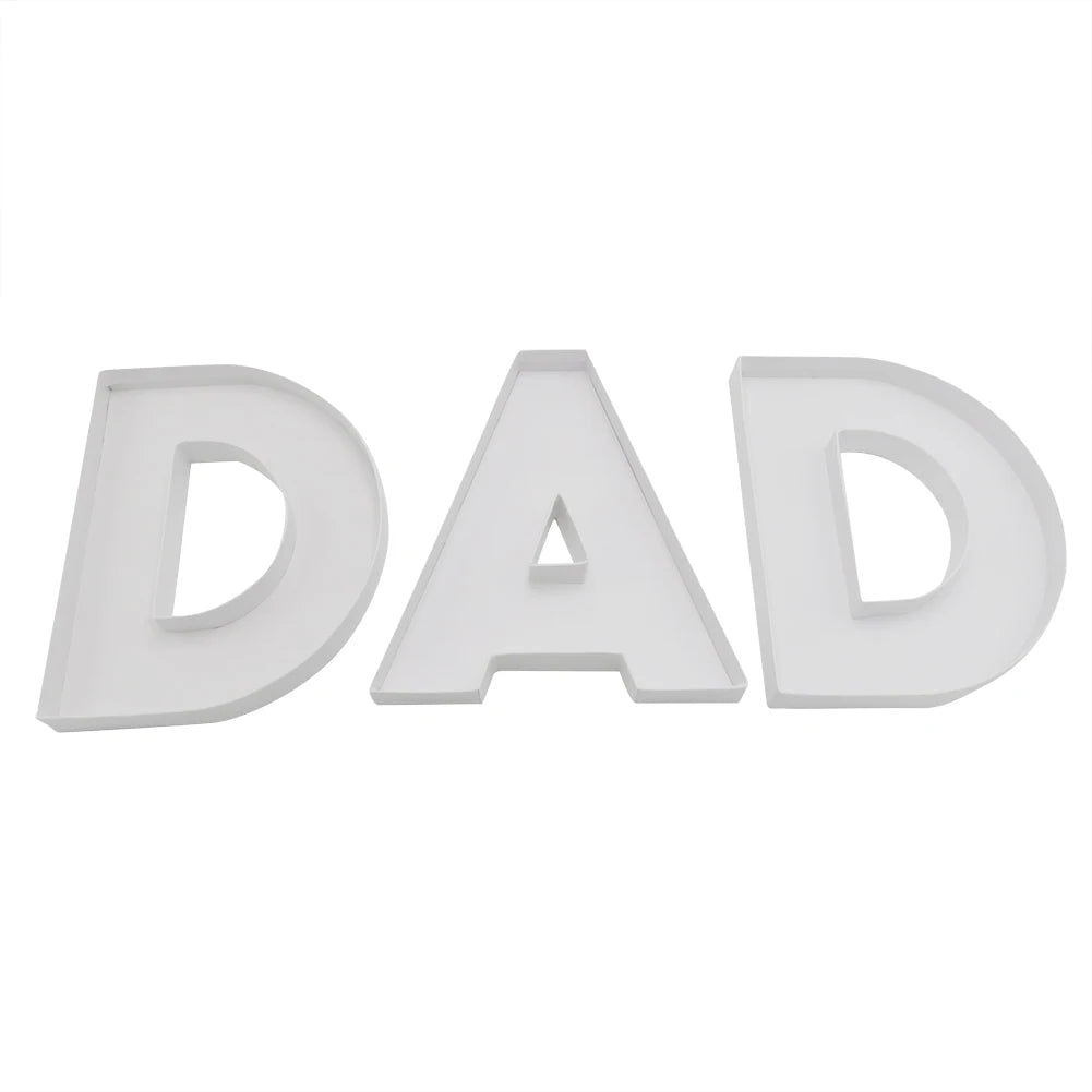Candy Chocolate Sweet Fillable Dad Alphabet Letter Cardboard Shaped Gift Box for Father's Day