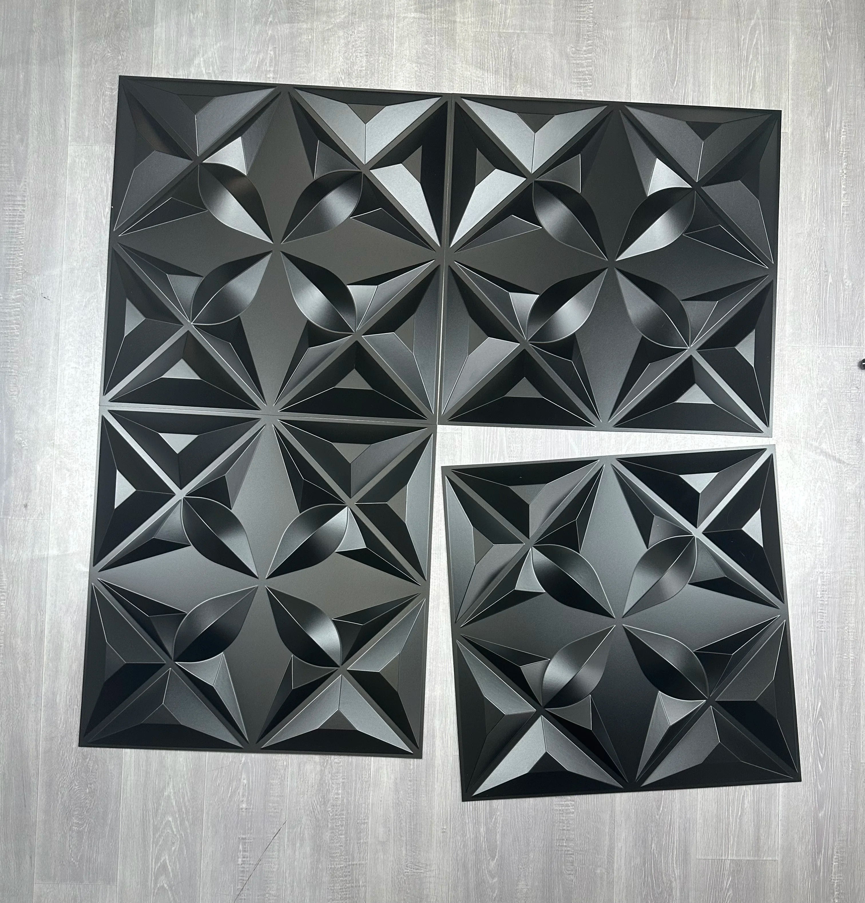 High Glossy 1mm Thickness 3D PVC Wall Panel Wallpaper for Interior Wall Decoration Popular in US Market