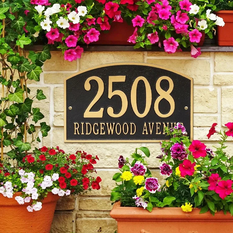 COSUN Outdoor Door Plaques  House Number Door Plate Metal Room Sign for Restroom ACryl Brass Aluminium Steel