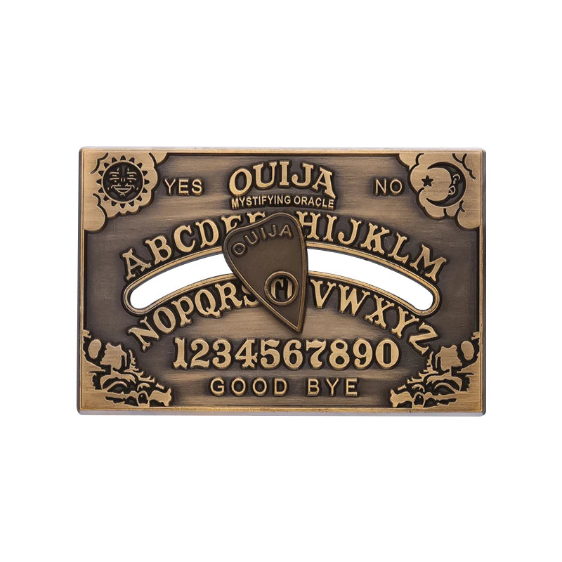 Unique Retro Charm Ouija Enamel PinsMini MOQ Witchcraft Divination Board Brooches Lapel Badge for Backpack Clothes