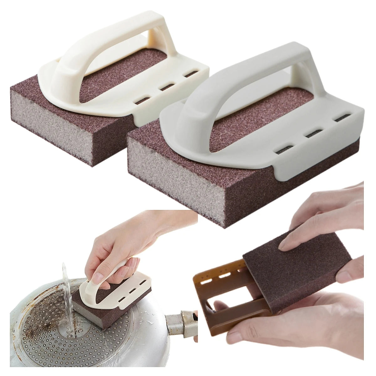 Nano Sponge Erasers Carborundum Removing Rust Cleaning Sponge Brush Kitchen Pot Dish Rust Removal Emery Clean Rub