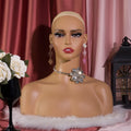 Wholesale Female PVC Rubber Mannequin Head Mannequin Head Hair Glam Mannequin Head