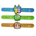 Custom logo Silicone Slap Bracelet Rubber Ruler Snap Wristband Toys for Birthday Party Gifts School Prizes Fashion Novelty Gifts