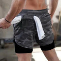 Wholesale Sweat Compression 2 in 1 Print Designer Nylon Fitness Gym Workout Sports Cargo Running Men's Shorts