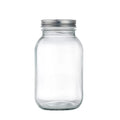 Hot Sale 32oz 1000ml Clear Glass Nason Jar With Separation Metal Lid