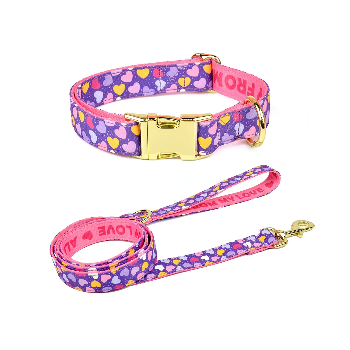 MIDEPET Custom Luxury Dog Necklace Collar Hot Selling Premium Alloy Print Quick Release Good New Year Valentine's Day Gift Low